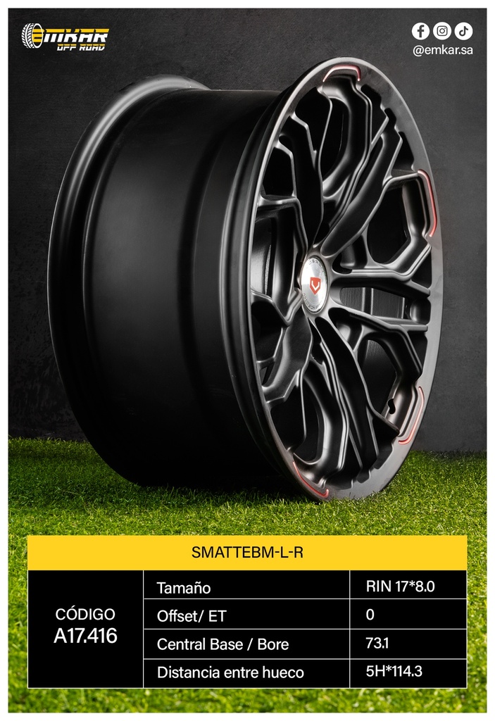 RIN 17*8.0 5H*114.3 ET0 CB73.1 SMATTEBM-L-R - A17.416