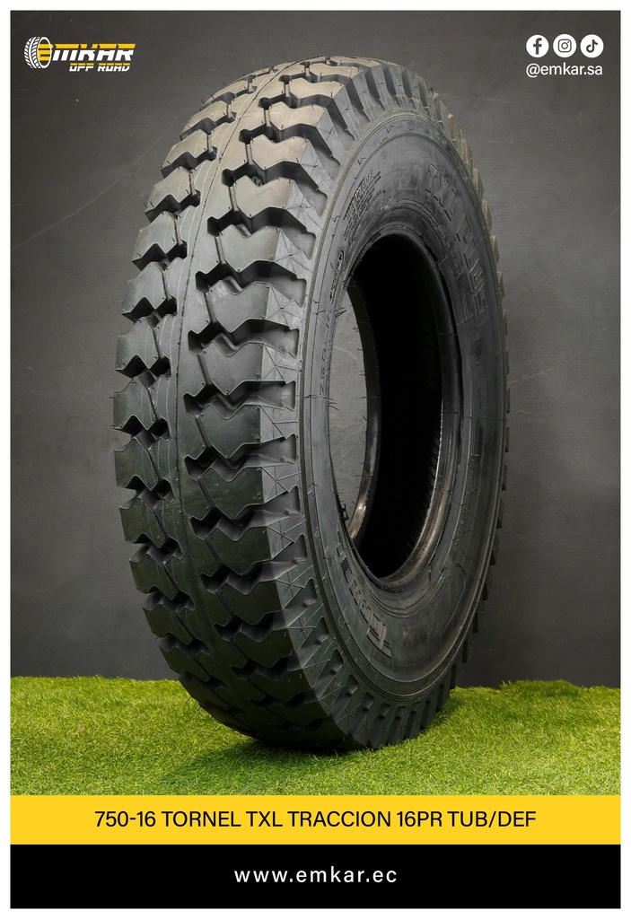 750-16 TORNEL TXL TRACCION 16PR TUB/DEF