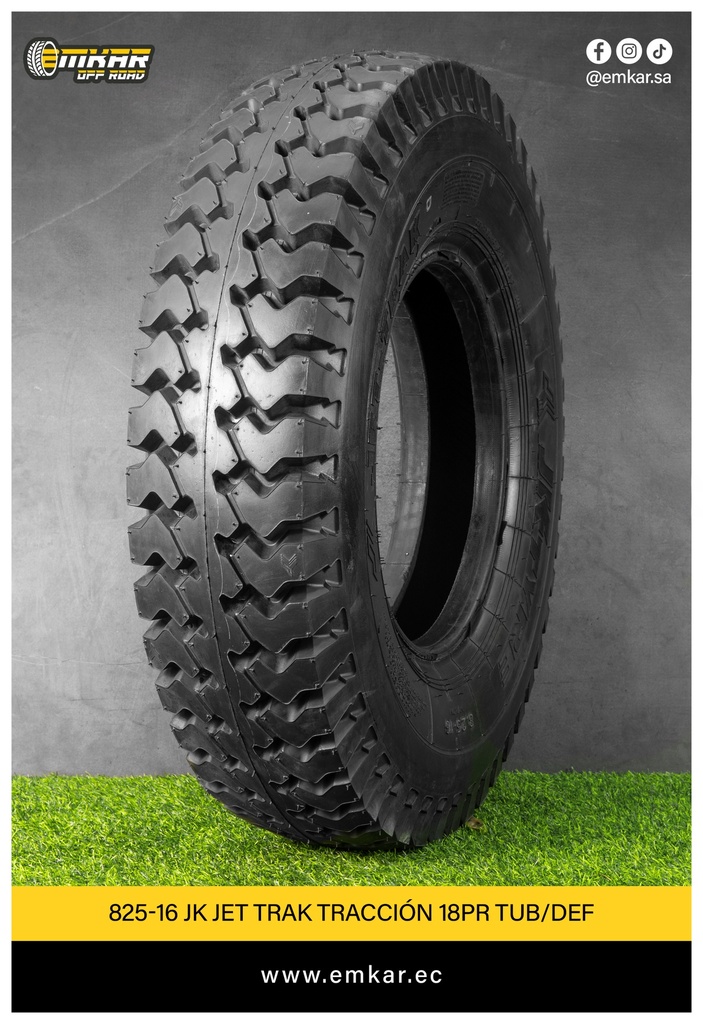 825-16 JK JET TRAK TRACCIËN 18PR TUB/DEF