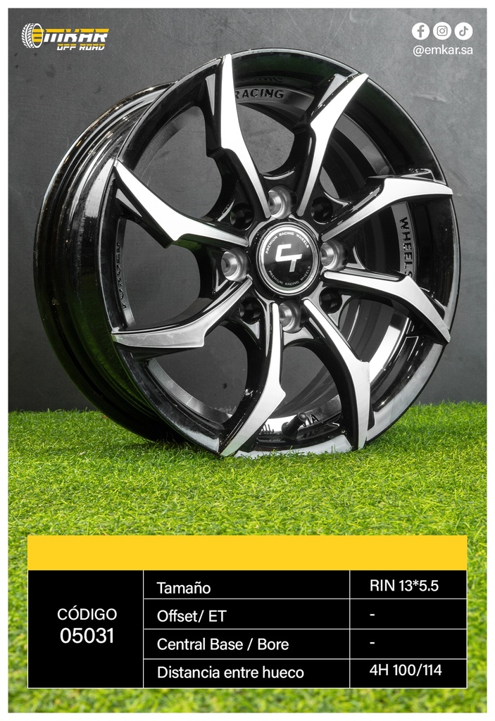 RIN 13*5.5 4H 100/114 BLACK