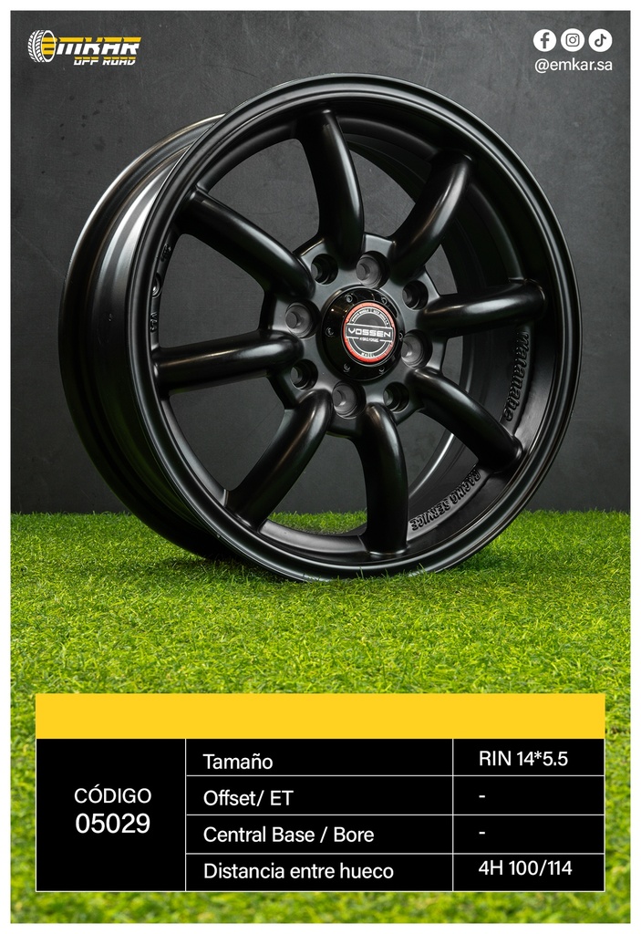 RIN 14*5.5 4H 100/114 BLACK