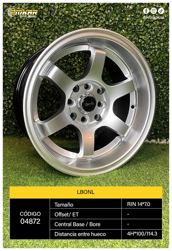 RIN 14*7.0 4H*100/114.3 LBONL HS L048 - 35394