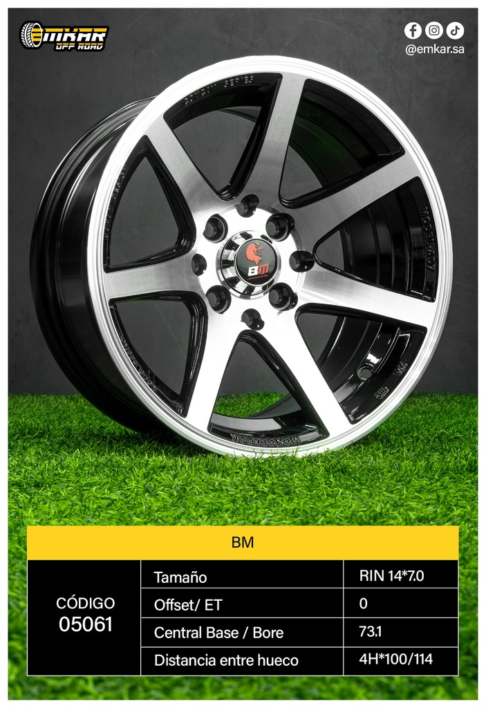 RIN 14*7.0 4H*100/114.ET0 CB73.1 BM - A14.824