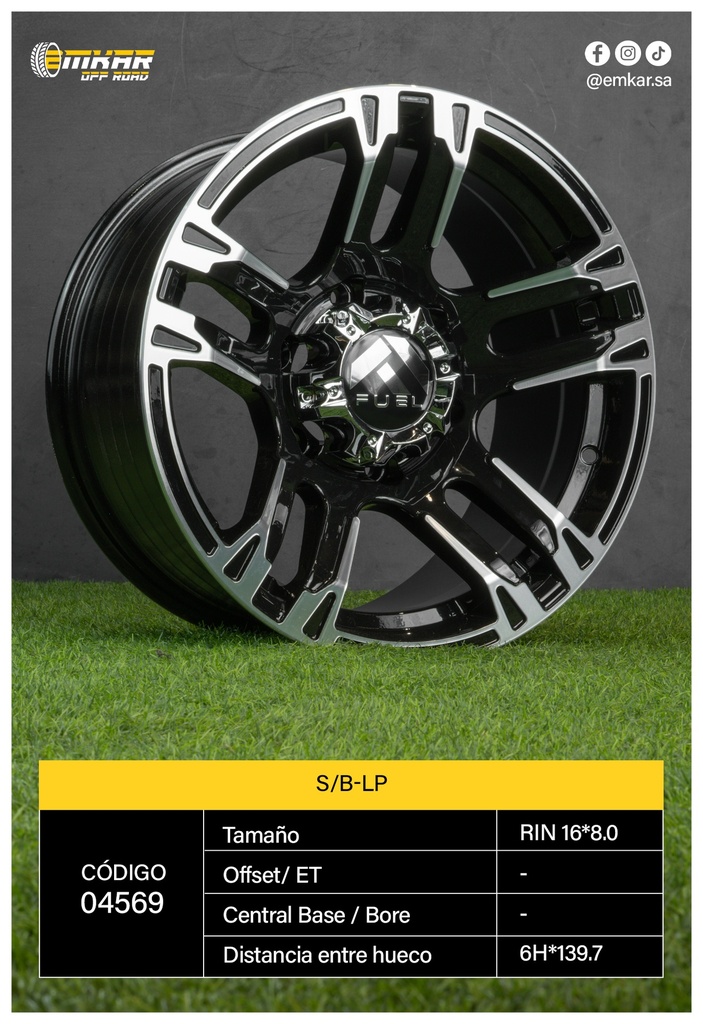RIN 16*8.0 6H*139.7 ET-10 CB1410 BM - A16.405