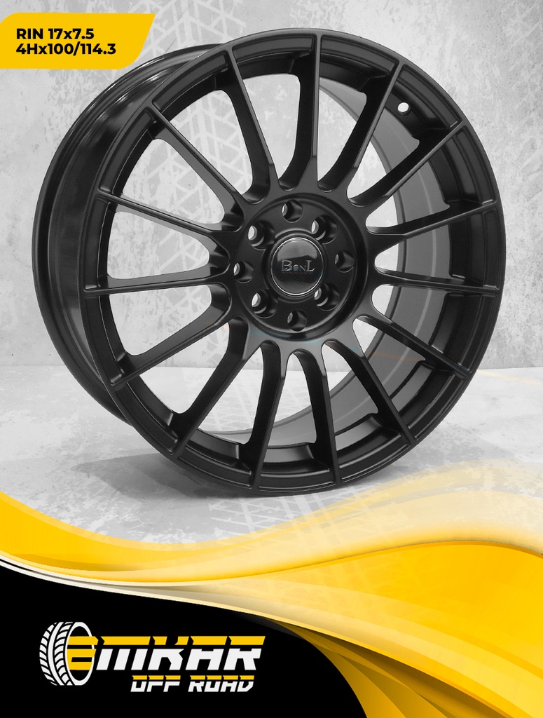 RIN 17*7.5 4H*100/114.3 SMBLK L106 31951