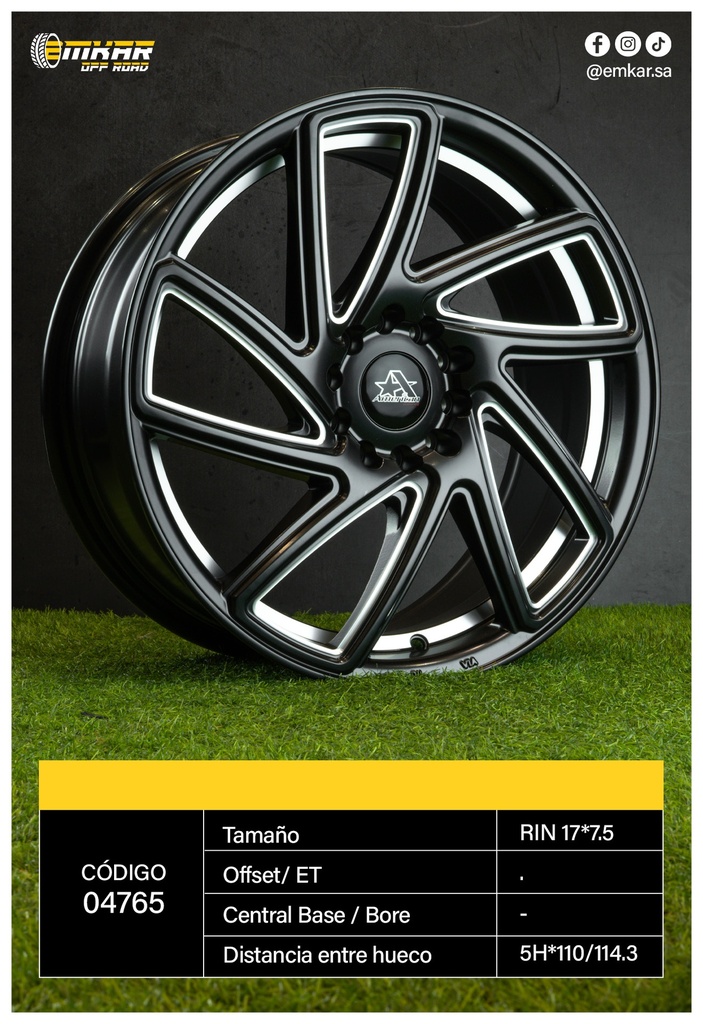 RIN 17*7.5 5H*110/114.3 B1-W M5ET-44 -YD3342