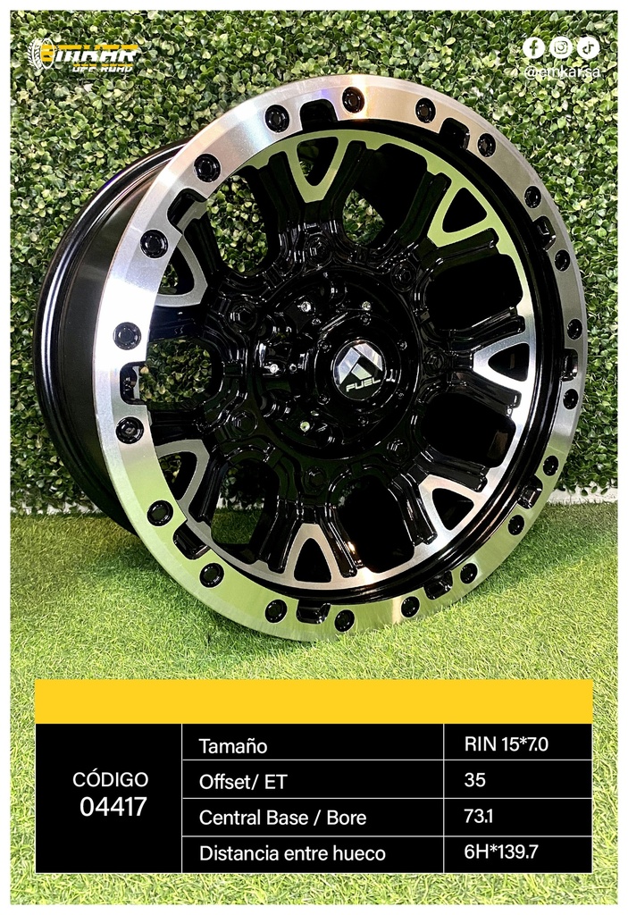 RIN 17*8.5 6H*139.7 ET0 CB110 BM - A17.277