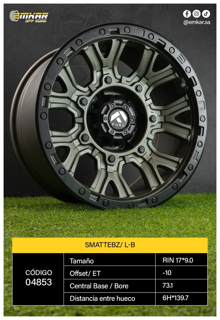 RIN 17*9.0 6H*139.7 ET-10 CB73.1 SMATTEBZ/ L-B - A17.371
