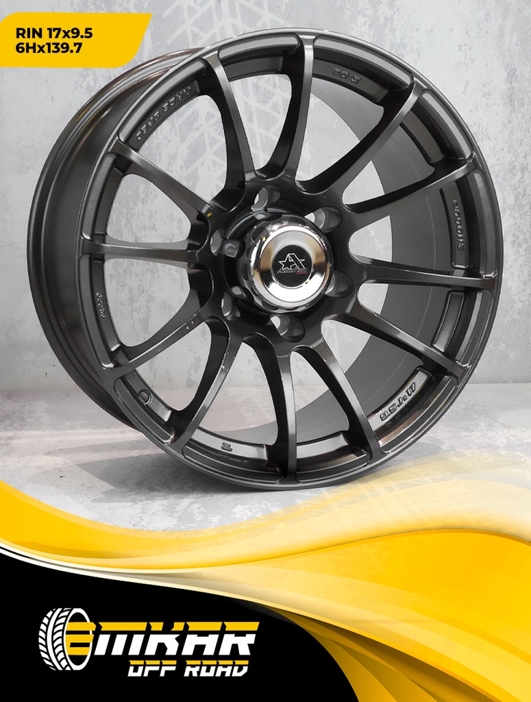 RIN 17*9.5 6H*139.7 DARK GUNMETAL ET15 SL214