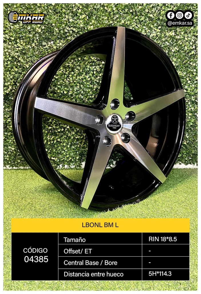 RIN 18*8.5 5H*114.3 LBONL BM L2181 - 36099