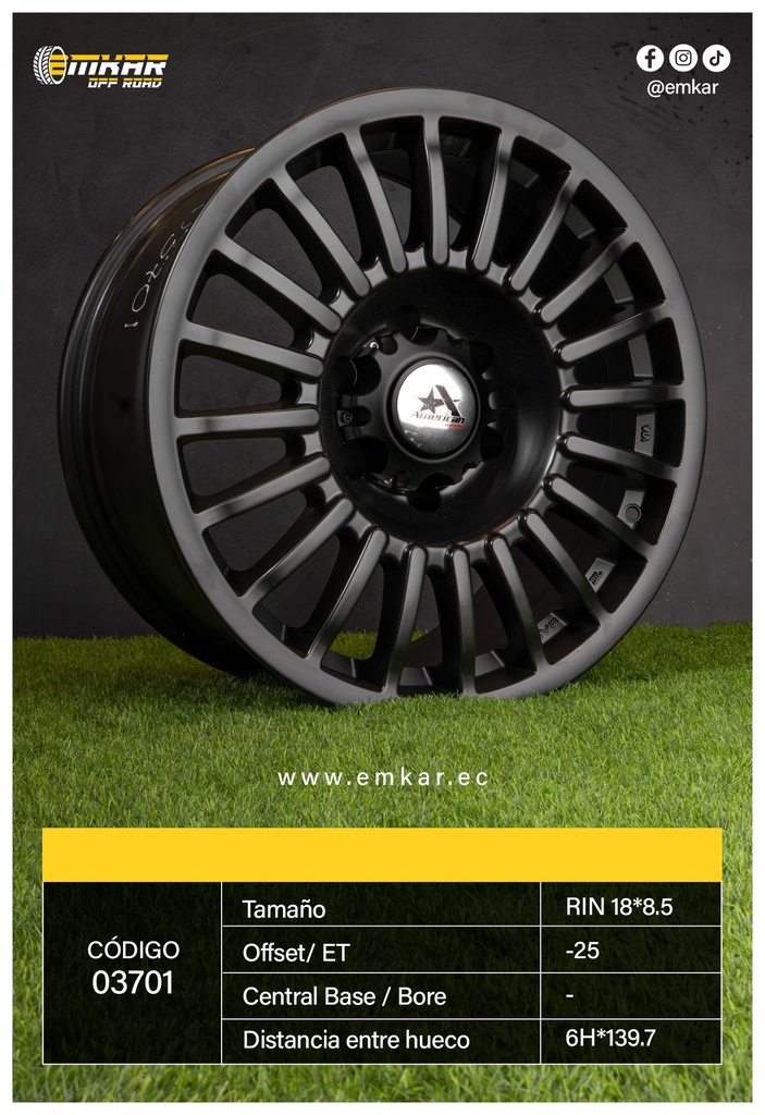 RIN 18*8.5 6H*139.7 BM1 ET-25 YD2806