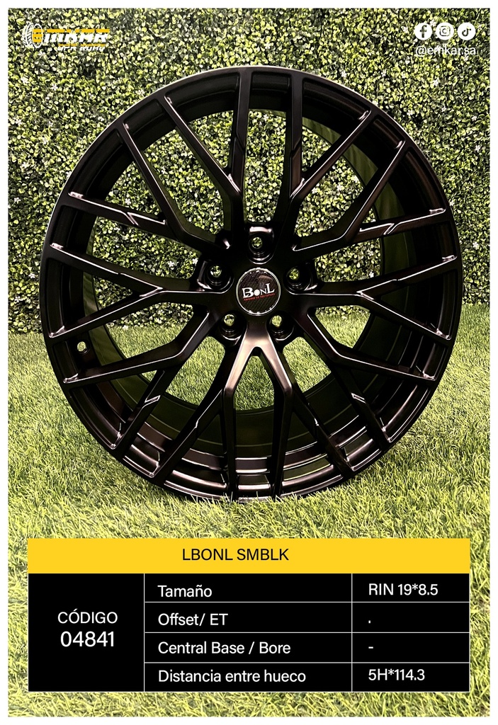 RIN 19*8.5 5H*114.3 LBONL SMBLK L332 - 37249