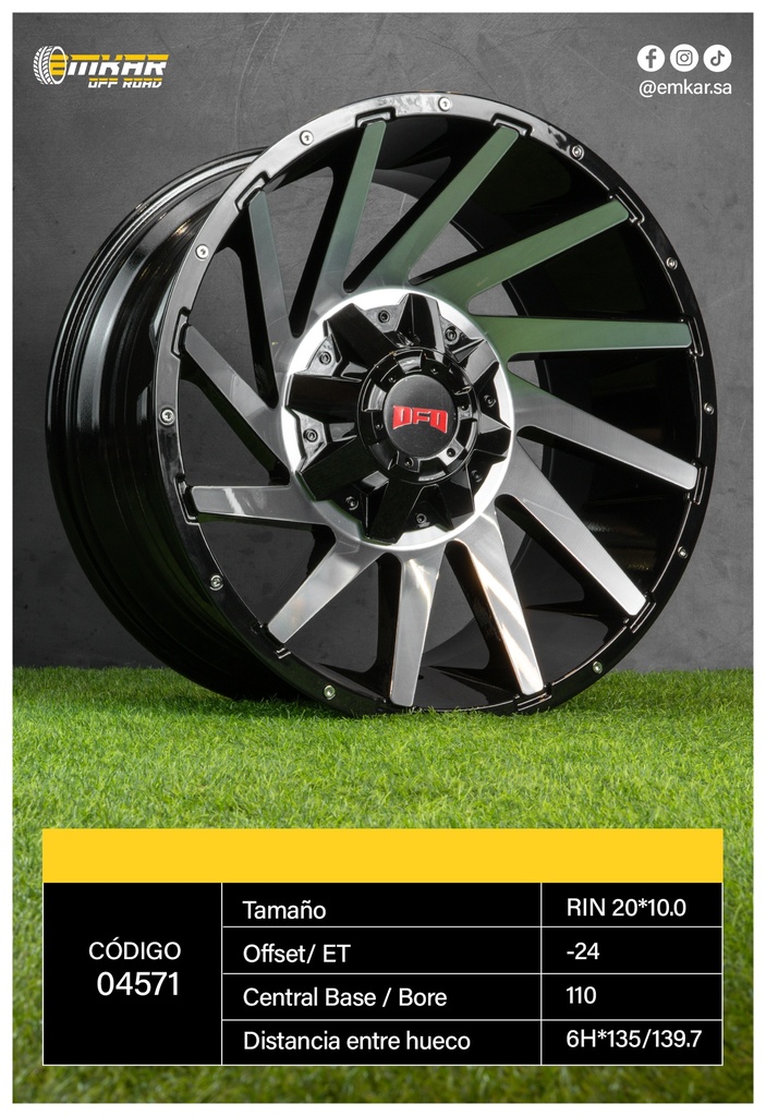 RIN 20*10 6H*135/139.7 ET-24 CB 110 B-MW - A20.39