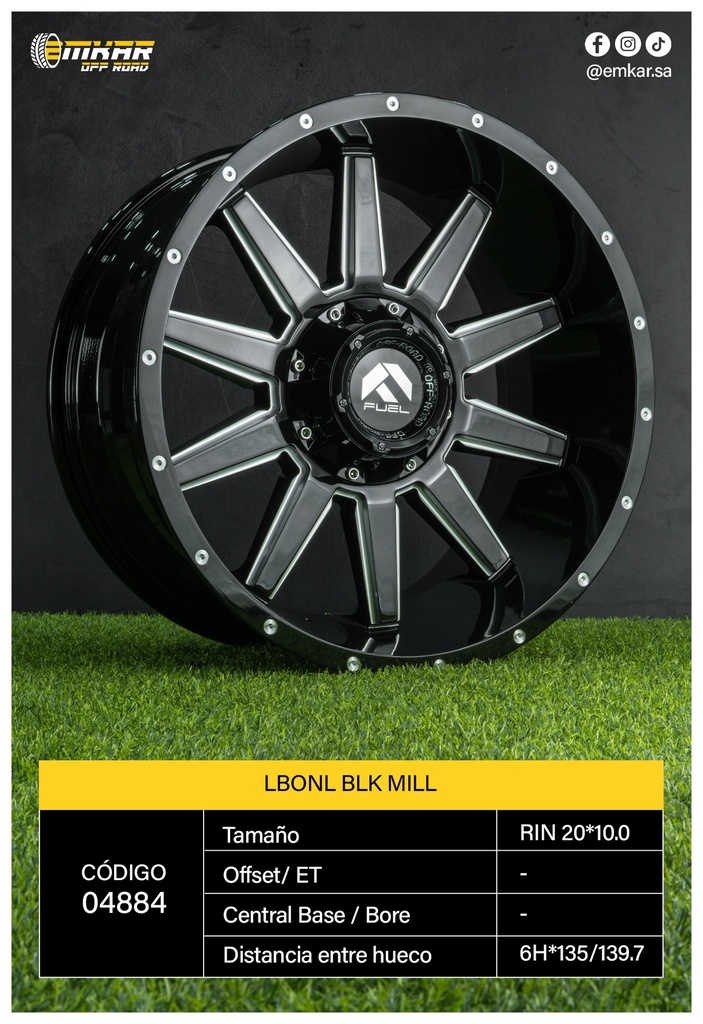 RIN 20*10 6H*135/139.7 LBONL BLK MILL L330 - 37141