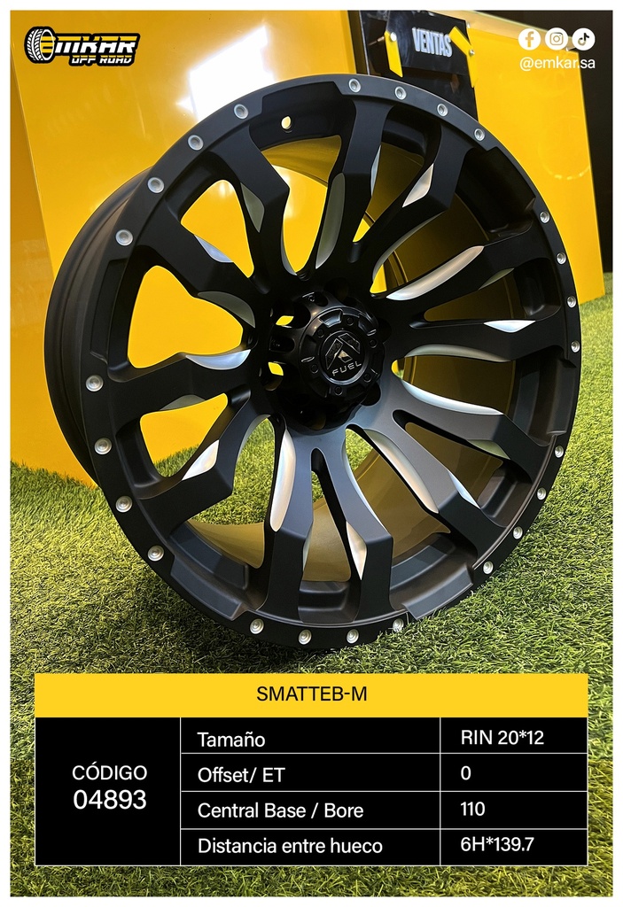 RIN 20*12 6H*139.7 ET0 CB110 SMATTEB-M - A20.109