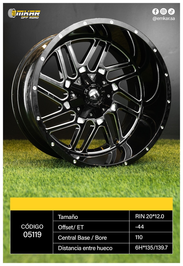 RIN 20*12.0 6H*135/139.7 ET-44 CB110 B/MW - A120.121