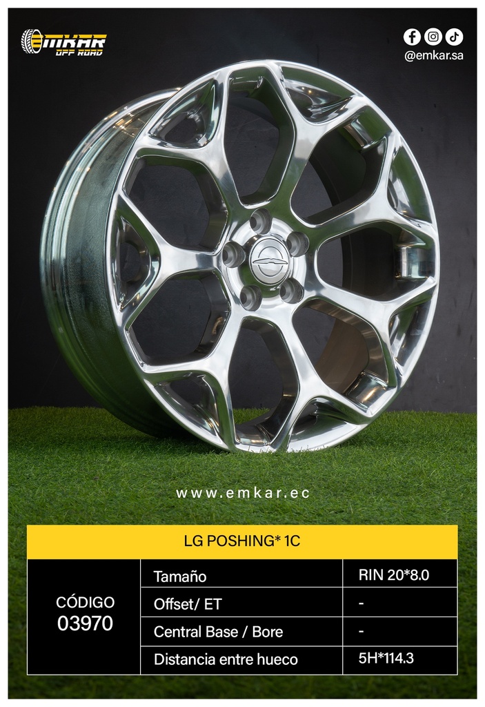RIN 20*8.0 5H*114.3 JL798 / LG POSHING* 1C/ - 8000249