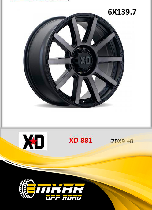RIN 20*9.0 6H*139.7 XD-SERIES +0 XD881