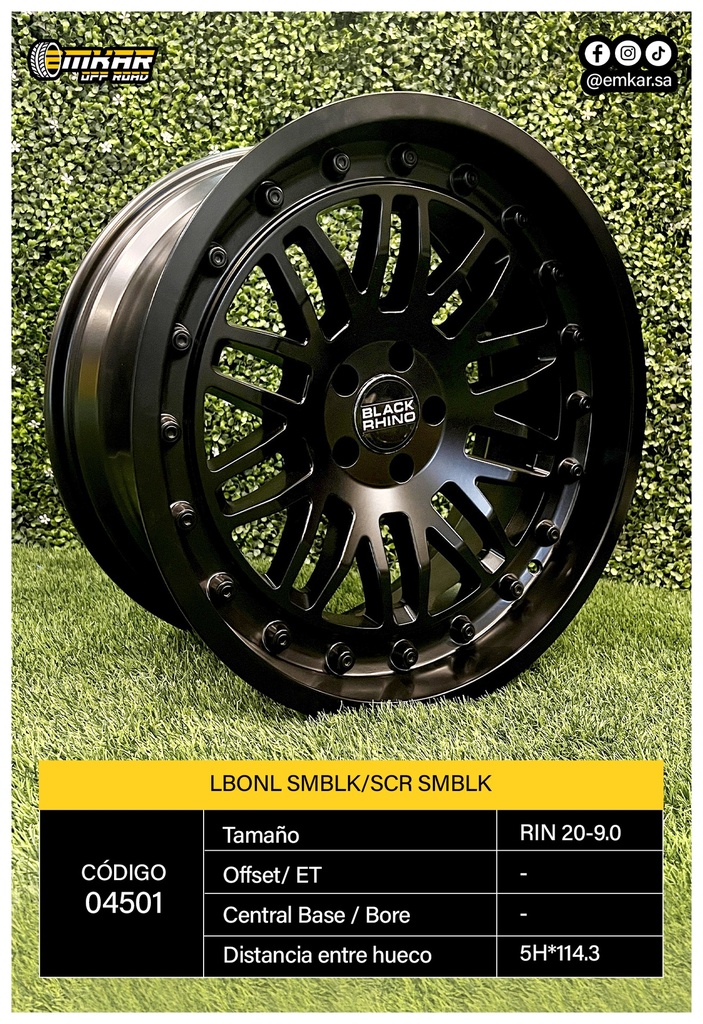 RIN 20-9.0 5H*114.3 LBONL SMBLK/SCR SMBLK L503 - 33235