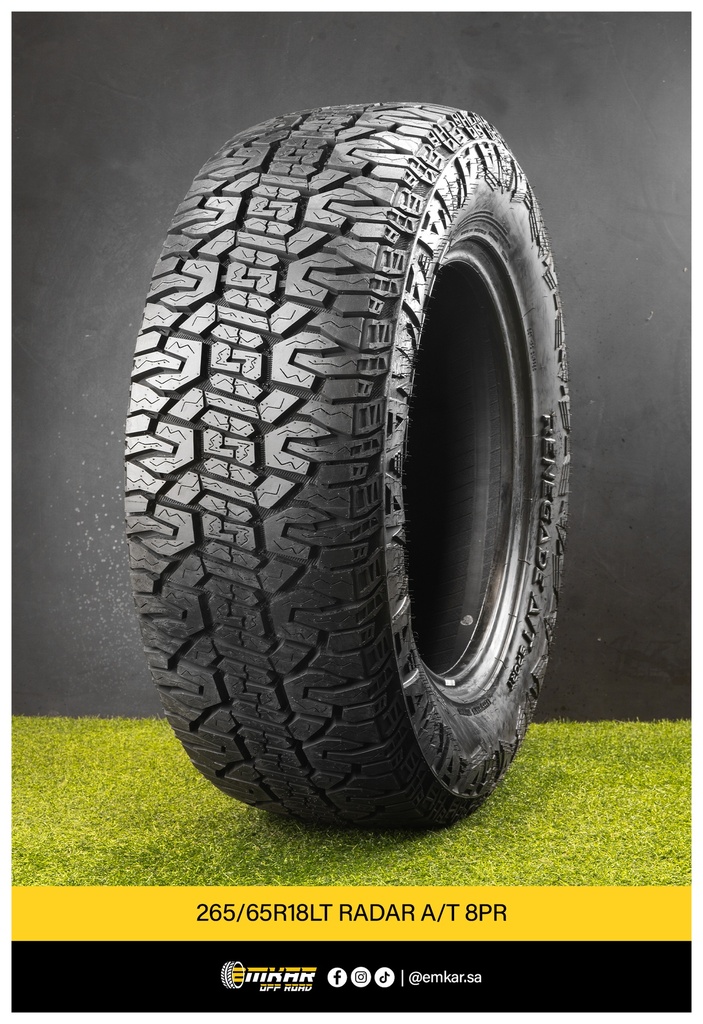 265/65r18LT RADAR A/T 8PR
