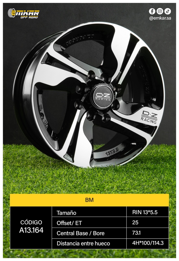 RIN 13*5.5 4H*100/114.3 ET25 CB73.1 BM - A13.164