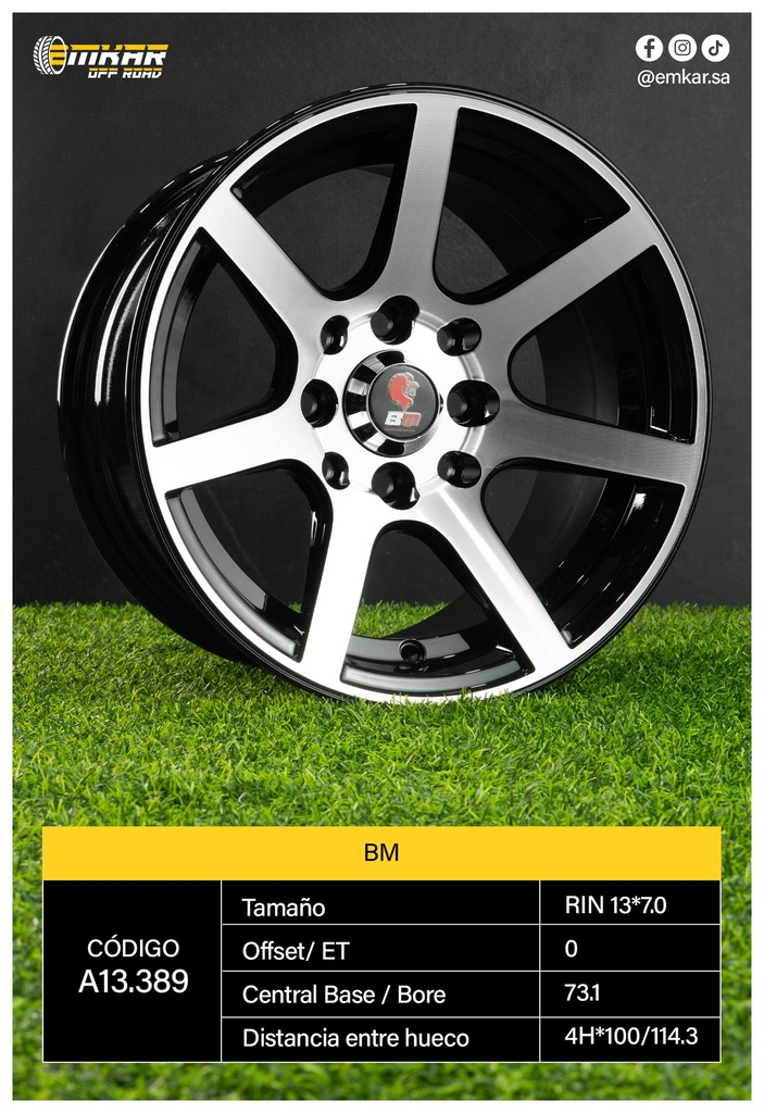 RIN 13*7.0 4H*100/114.3 ET0 CB73.1 BM - A13.389