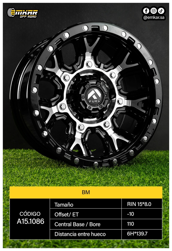 RIN 15*8.0 6H*139.7 ET-10  CB110 BM