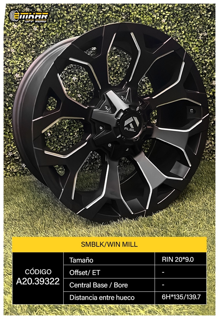 RIN 20*9.0 6H*135/139.7 4.00 F SMBLK/WIN MILL L309B