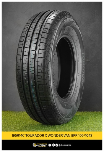 [195R14C TOURADOR X WONDER VAN 8PR 106/104S] 195R14C TOURADOR X WONDER VAN 8PR 106/104S