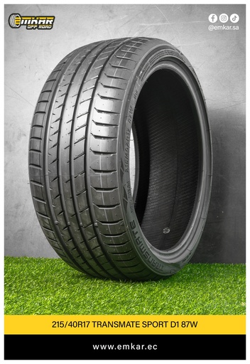 [215/40R17 TRANSMATE SPORT D1 87W] 215/40R17 TRANSMATE SPORT D1 87W