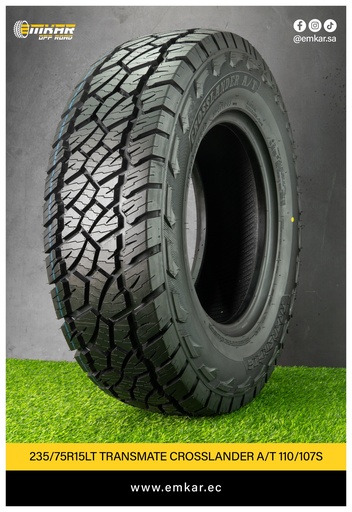 [235/75R15LT TRANSMATE CROSSLANDER A/T 6PR 110/107S] 235/75R15LT TRANSMATE CROSSLANDER A/T 6PR 110/107S