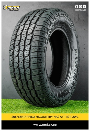 [265/65R17 PRINX HICOUNTRY HA2 A/T 112T OWL] 265/65R17 PRINX HICOUNTRY HA2 A/T 112T OWL