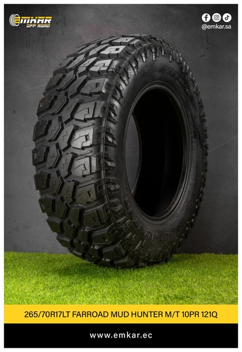 [265/70r17LT FARROAD MUD HUNTER M/T 10PR 121Q] 265/70r17LT FARROAD MUD HUNTER M/T 10PR 121Q