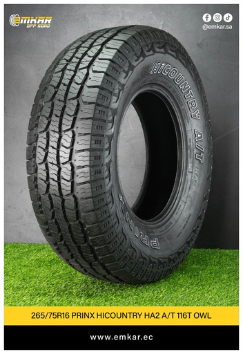 [265/75R16 PRINX HICOUNTRY HA2 A/T 116T OWL] 265/75R16 PRINX HICOUNTRY HA2 A/T 116T OWL