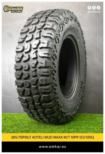 [265/75R16LT AOTELI MUD MAXX M/T 10PR 123/120Q] 265/75R16LT AOTELI MUD MAXX M/T 10PR 123/120Q