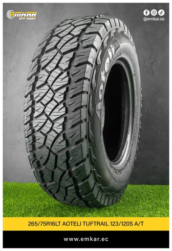 [265/75R16LT AOTELI TUFTRAIL A/T 10PR 123/120S A/T] 265/75R16LT AOTELI TUFTRAIL A/T 10PR 123/120S