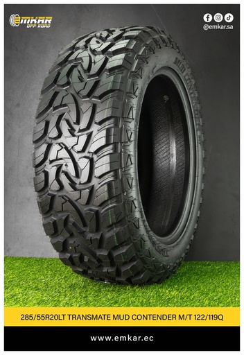 [285/55R20LT TRANSMATE MUD CONTENDER M/T 10PR 122/119Q] 285/55R20LT TRANSMATE MUD CONTENDER M/T 10PR 122/119Q