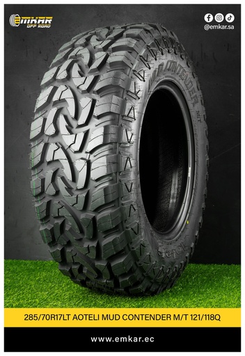 [285/70R17LT AOTELI MUD CONTENDER M/T 10PR 121/118Q] 285/70R17LT AOTELI MUD CONTENDER M/T 10PR 121/118Q
