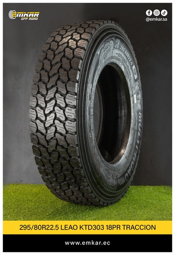 [295/80r22.5 LEAO KTD303 18PR TRACCION] 295/80r22.5 LEAO KTD303 18PR TRACCION