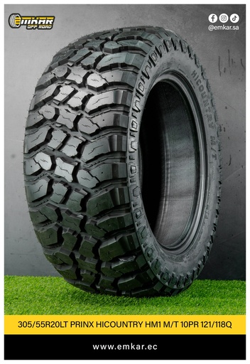 [305/55R20LT PRINX HICOUNTRY HM1 M/T 10PR 121/118Q] 305/55R20LT PRINX HICOUNTRY HM1 M/T 10PR 121/118Q