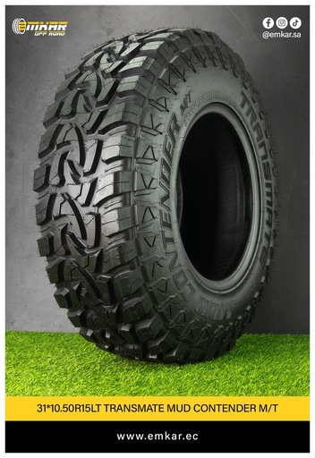 [31*10.50R15LT TRANSMATE MUD CONTENDER M/T 10PR] 31*10.50R15LT TRANSMATE MUD CONTENDER M/T 10PR