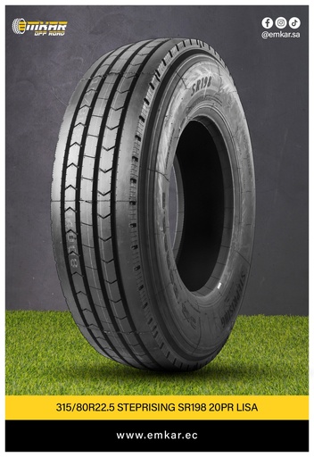 [315/80R22.5 STEPRISING SR198 20PR LISA] 315/80R22.5 STEPRISING SR198 20PR LISA