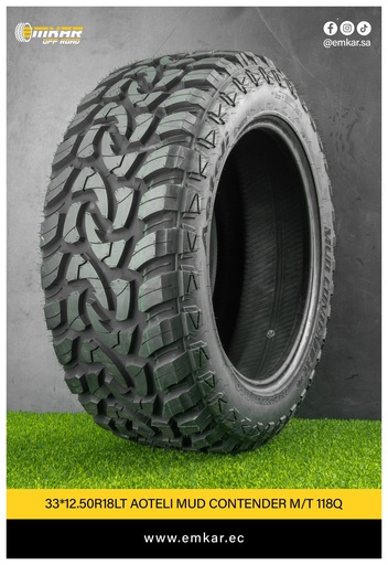 [33*12.50R18LT AOTELI MUD CONTENDER M/T 10PR 118Q] 33*12.50R18LT AOTELI MUD CONTENDER M/T 10PR 118Q