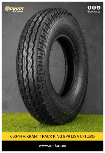 [650-14 VIKRANT TRACK KING 8PR LISA C/TUBO] 650-14 VIKRANT TRACK KING 8PR LISA C/TUBO