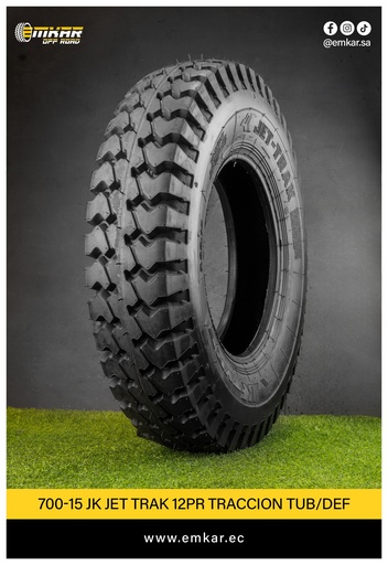[700-15 JK JET TRAK 12PR TRACCION TUB/DEF] 700-15 JK JET TRAK 12PR TRACCION TUB/DEF