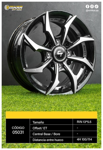 [RIN 13*5.5 4H 100/114 BLACK] RIN 13*5.5 4H 100/114 BLACK