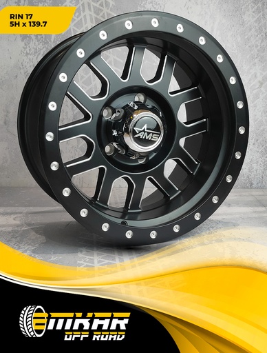 [RIN 17*9.0 5H*139.7 MATTEBLACK-MILLIBG WINDOW MILLING HOLE SL1591] RIN 17*9.0 5H*139.7 MATTEBLACK-MILLIBG WINDOW MILLING HOLE SL1591