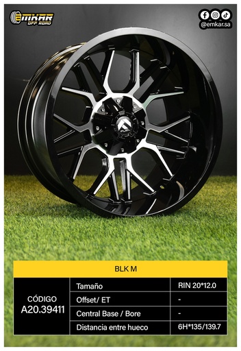 [A20.39411] RIN 20*12.0 6H*135/139.7 LBONL BLK M L1715- 39411